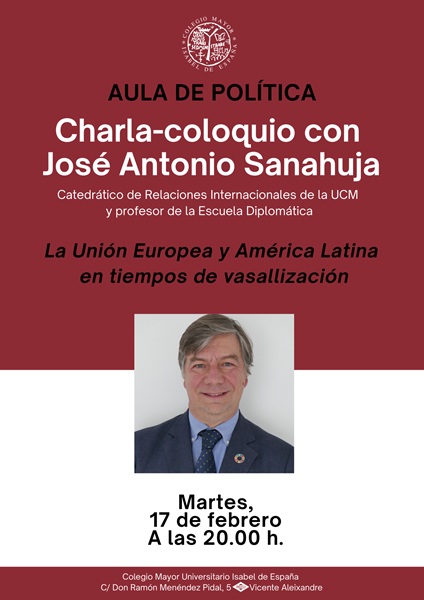 Charla-coloquio con José Antonio Sanahuja